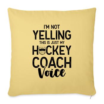 feldhockey coach - Sofakissenbezug 45 x 45 cm - Hellgelb - Vorne