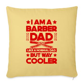 Barber Dad - Sofakissenbezug 45 x 45 cm - Hellgelb - Vorne