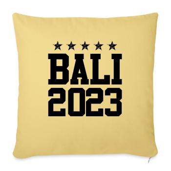 Bali 2023 - Housse de coussin décorative 45 x 45 cm - jaune délavé - Devant