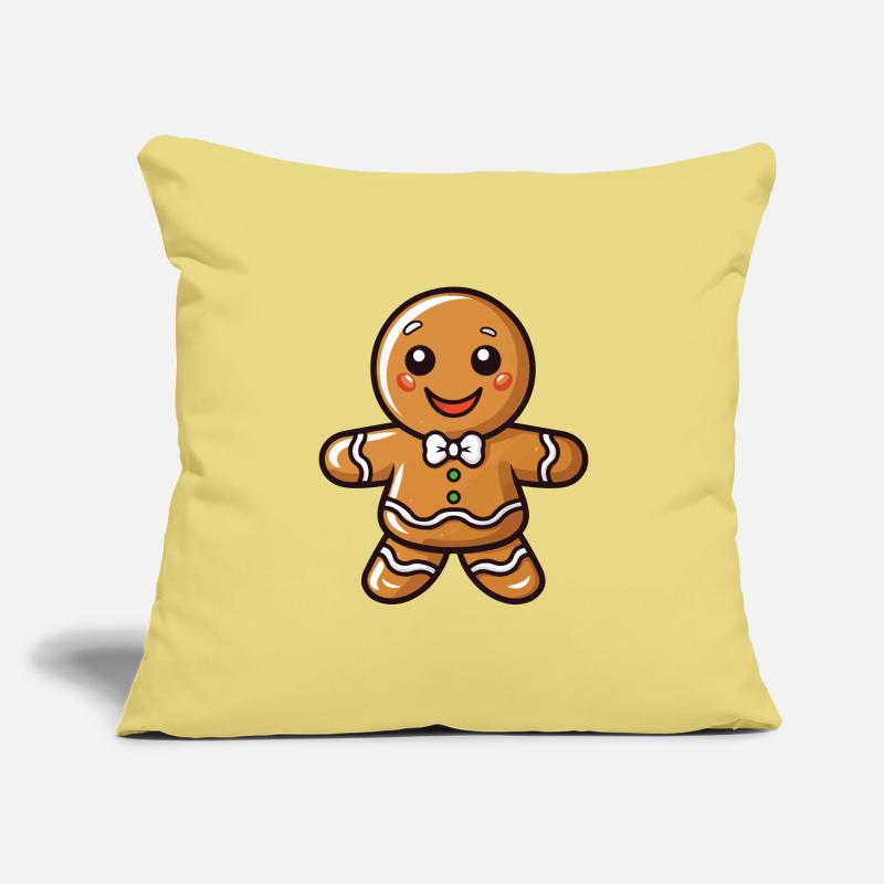 Christmas Gingerbread Cookie Baking Sofa pillowcase 17,3'' x 17,3'' (45 x 45 cm)