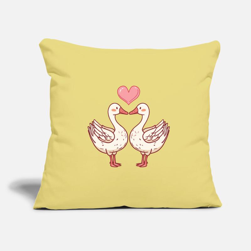 Gans Comic Paar Liebe Sofakissenbezug 45 x 45 cm