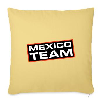 Mexico Team - Sofa pillowcase 17,3'' x 17,3'' (45 x 45 cm) - washed yellow - Front