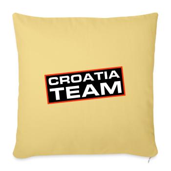 Croatia Team - Sofa pillowcase 17,3'' x 17,3'' (45 x 45 cm) - washed yellow - Front