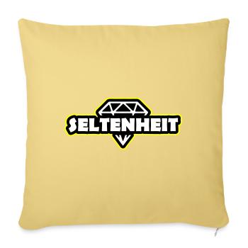 Seltenheit Diamant Spruch Motto - Sofakissenbezug 45 x 45 cm - Hellgelb - Vorne