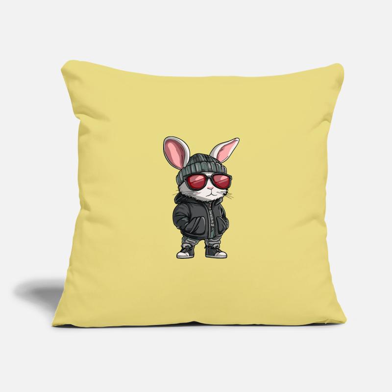 Bunny Cool Comic Sofa pillowcase 17,3'' x 17,3'' (45 x 45 cm)