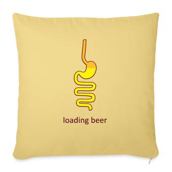 Magen Bier - Sofakissenbezug 45 x 45 cm - Hellgelb - Vorne