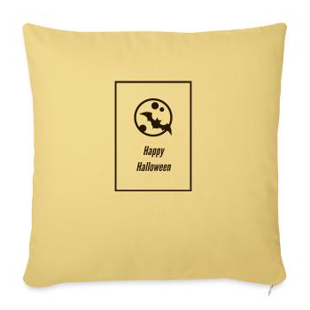 Happy Halloween - Sofa pillowcase 17,3'' x 17,3'' (45 x 45 cm) - washed yellow - Front