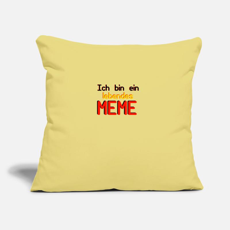 Ich bin ein lebendes Meme (Basic Collection) Sofakissenbezug 45 x 45 cm