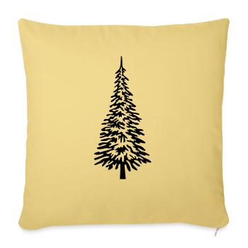 Christmas tree full - Sofa pillowcase 17,3'' x 17,3'' (45 x 45 cm) - washed yellow - Front