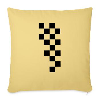 RACING FLAG - Sofakissenbezug 45 x 45 cm - Hellgelb - Vorne