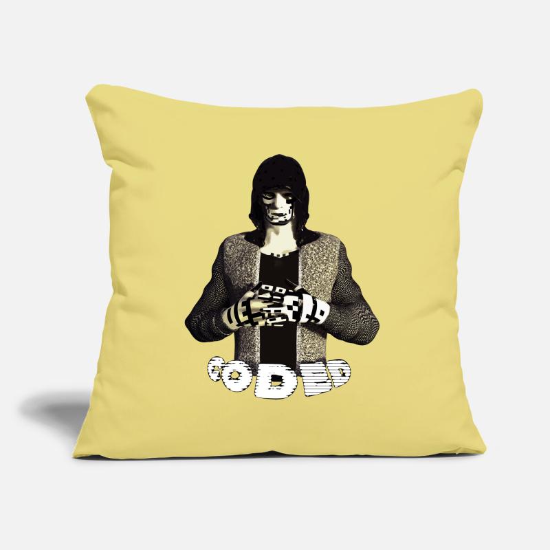 CODÉ Housse de coussin décorative 45 x 45 cm