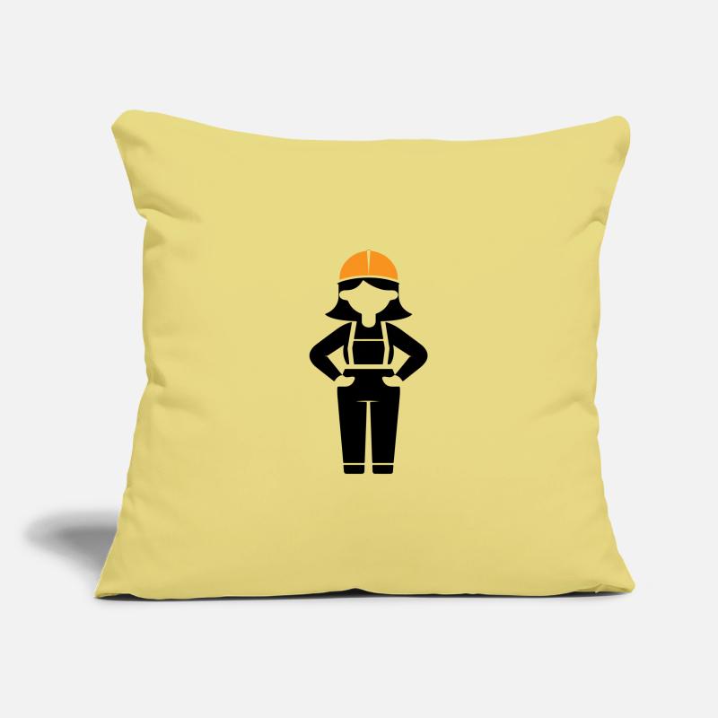 Construction Worker Woman Sofa pillowcase 17,3'' x 17,3'' (45 x 45 cm)