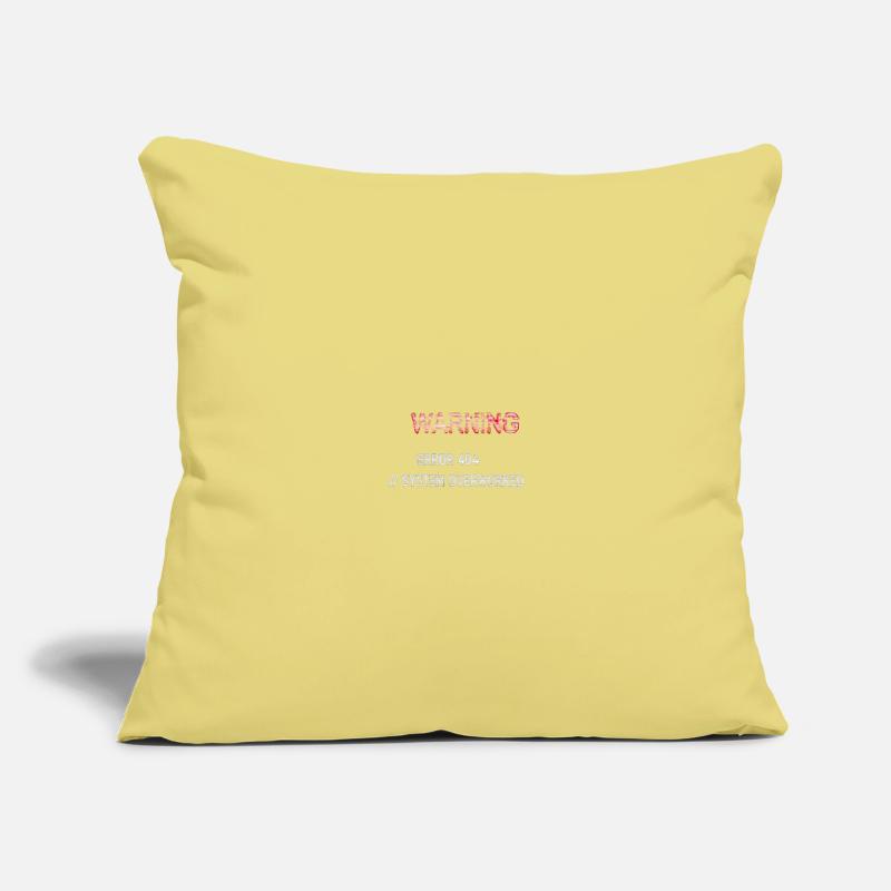 Glitch Warning - System Overworked Error 404 Sofa pillowcase 17,3'' x 17,3'' (45 x 45 cm)