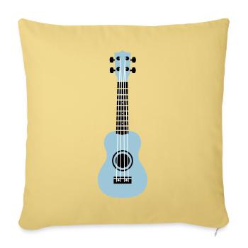 Ukulele - Sofakissenbezug 45 x 45 cm - Hellgelb - Vorne