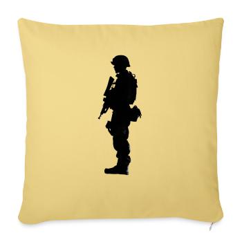 Soldat - Sofakissenbezug 45 x 45 cm - Hellgelb - Vorne