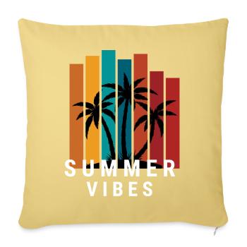 Summer Vibes - Sofa pillowcase 17,3'' x 17,3'' (45 x 45 cm) - washed yellow - Front