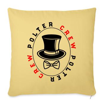 Polter Crew Engagement Wedding - Sofa pillowcase 17,3'' x 17,3'' (45 x 45 cm) - washed yellow - Front