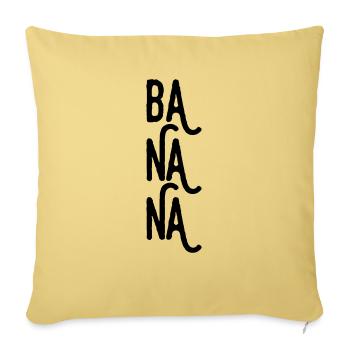 Bananen - Sofakissenbezug 45 x 45 cm - Hellgelb - Vorne