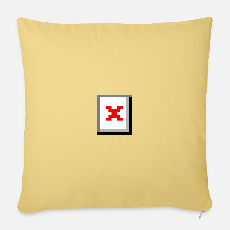 Image introuvable - Housse de coussin décorative 45 x 45 cm - jaune délavé