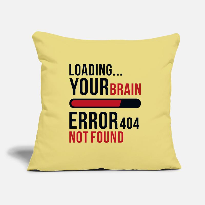 Loading bar brain computer error nerd gift Sofa pillowcase 17,3'' x 17,3'' (45 x 45 cm)