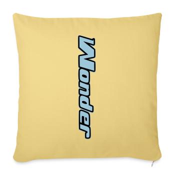 Colorful Abstract Design on T-shirt - Sofa pillowcase 17,3'' x 17,3'' (45 x 45 cm) - washed yellow - Front