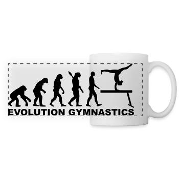 Evolution Gymnastics - Mug panoramique contrasté et blanc - blanc - Devant
