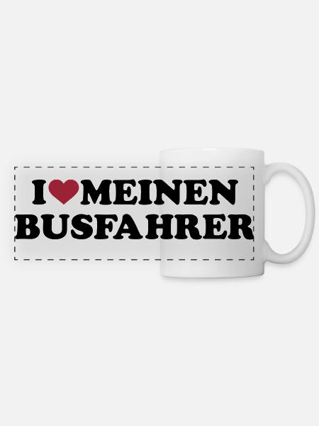 Busfahrer - Panoramatasse - Weiß