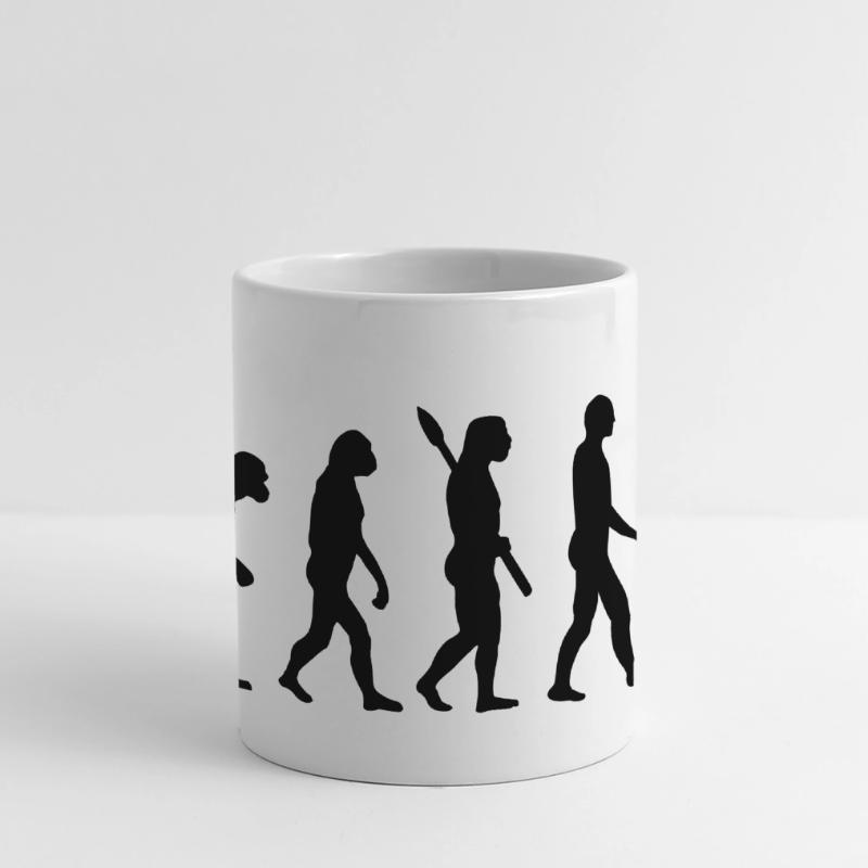 Evolution garbage man Panoramic Mug
