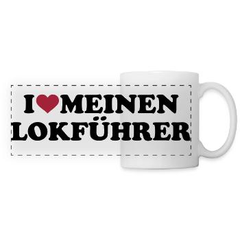 Lokführer - Panoramatasse - Weiß - Vorne