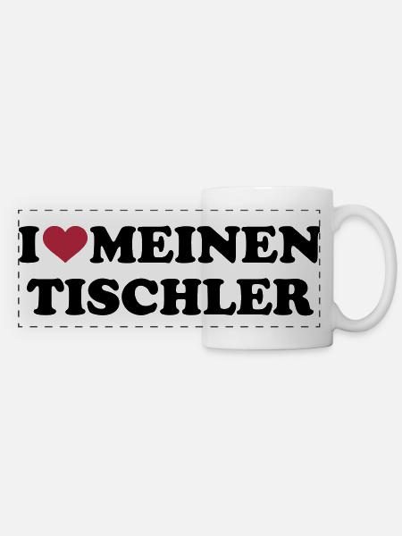 Tischler - Panoramatasse - Weiß