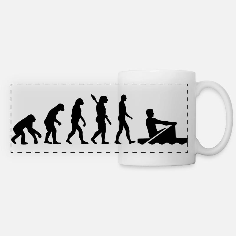Evolution Aviron - Mug panoramique contrasté et blanc - blanc