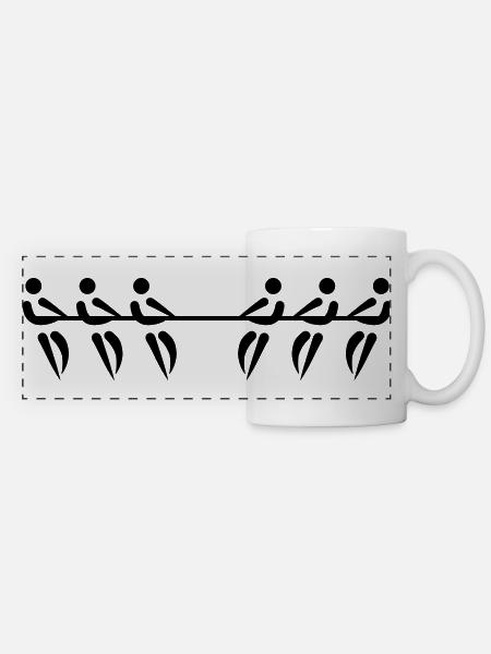 Tug of war - Panoramic Mug - white
