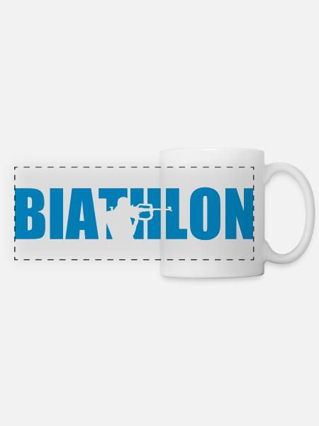 Biathlon - Panoramatasse - Weiß