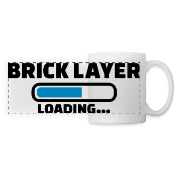 Brick layer - Panoramic Mug - white - Front