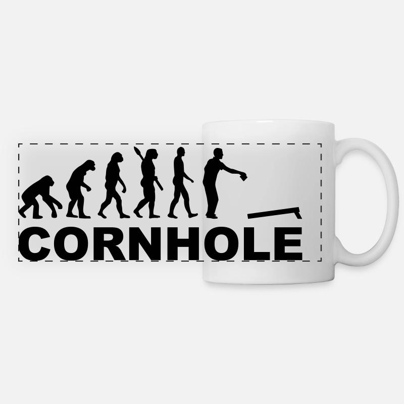 Cornhole - Panoramatasse - Weiß