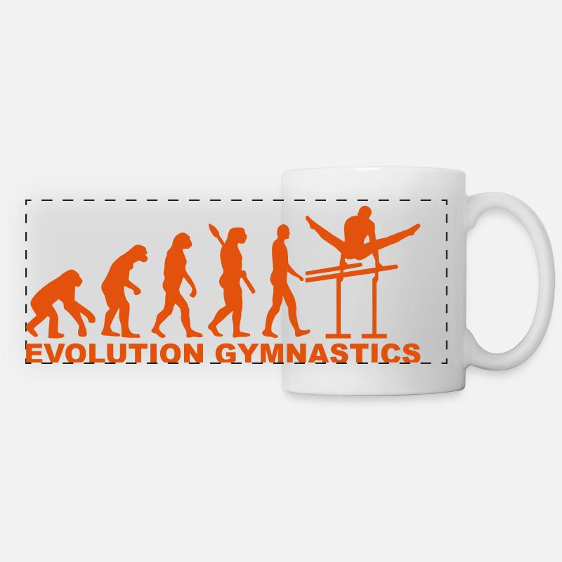 Evolution Gymnastics - Mug panoramique contrasté et blanc - blanc