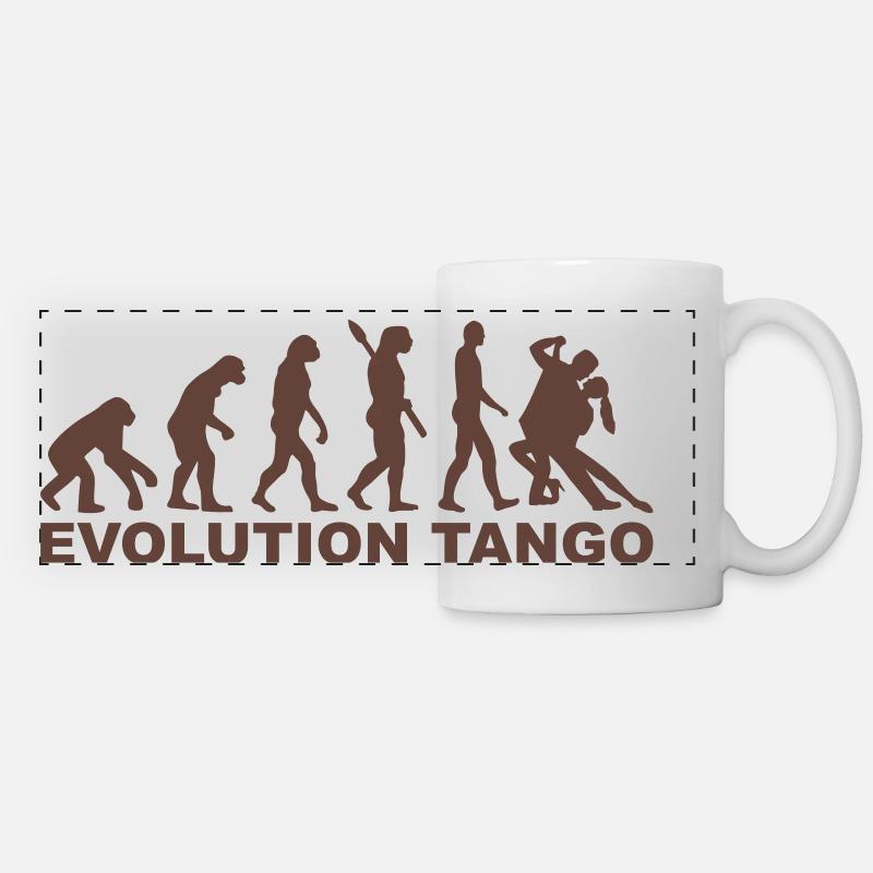 Evolution Tango - Mug panoramique contrasté et blanc - blanc