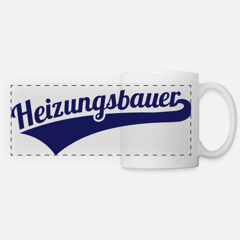 Heizungsbauer - Panoramatasse - Weiß