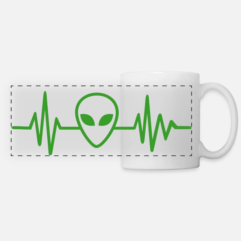 Alien - Mug panoramique contrasté et blanc - blanc