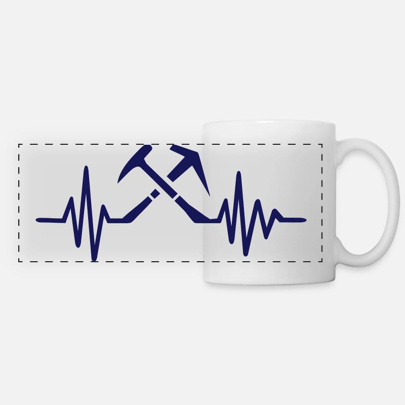 Couvreur - Mug panoramique contrasté et blanc - blanc