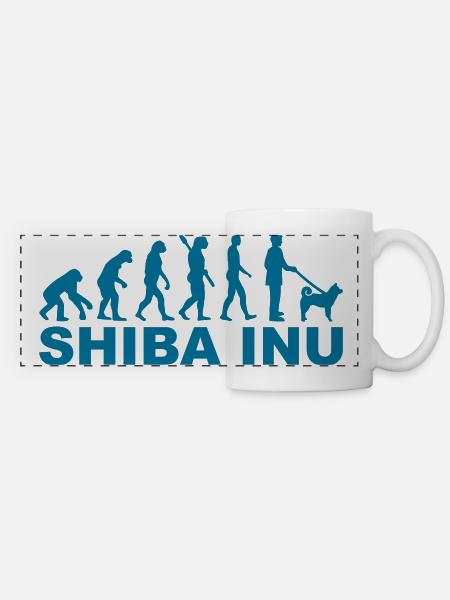 Shiba Inu - Panoramatasse - Weiß