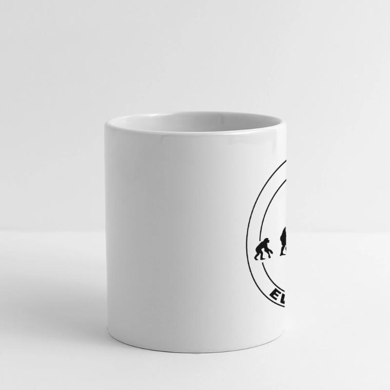 Cadeau d'interprète acteur d'évolution Mug panoramique contrasté et blanc