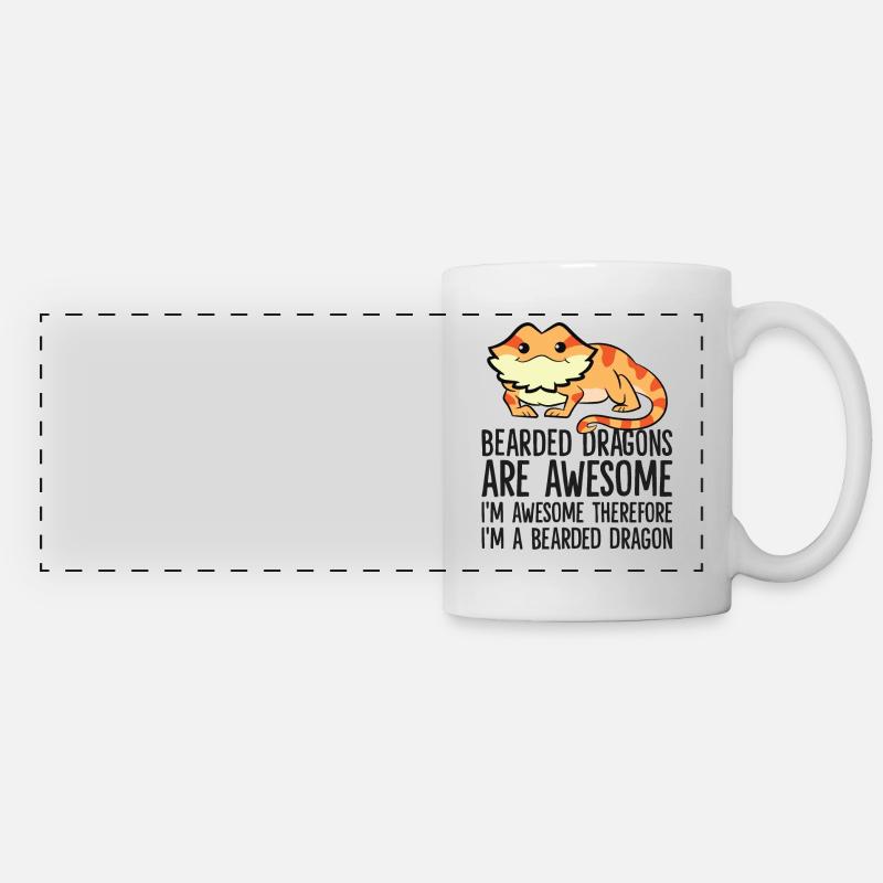 Bearded Dragons Are Awesome Im Awesome Im A - Panoramic Mug - white