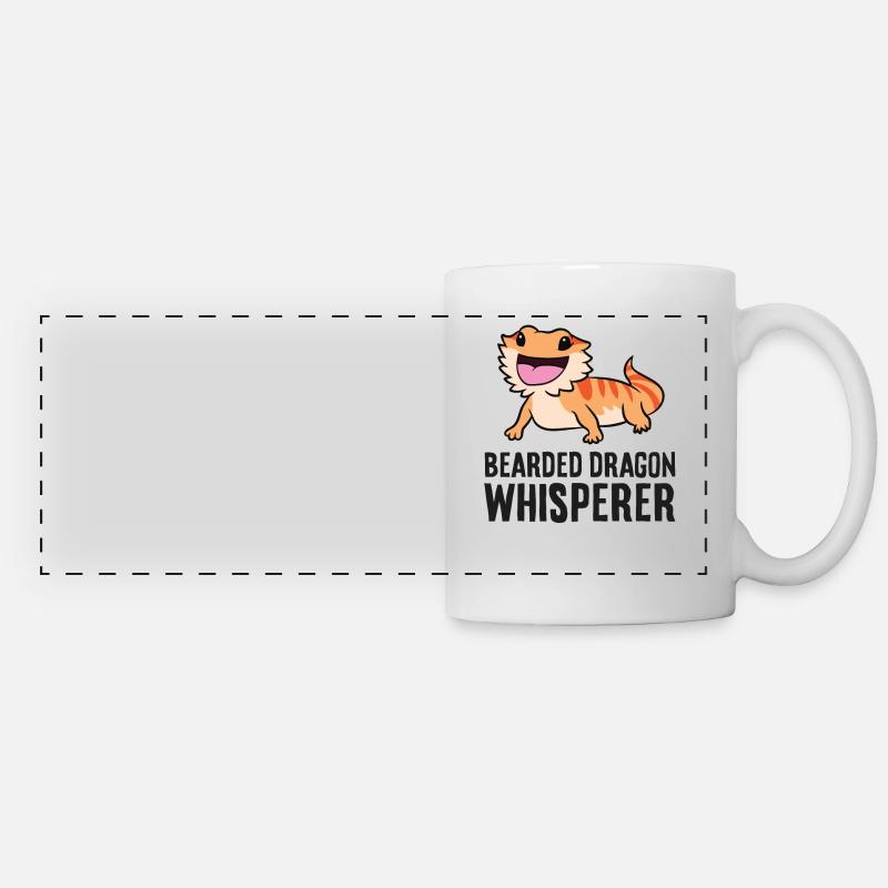 Bearded Dragon Whisperer Reptile Bearded Dragon - Panoramic Mug - white