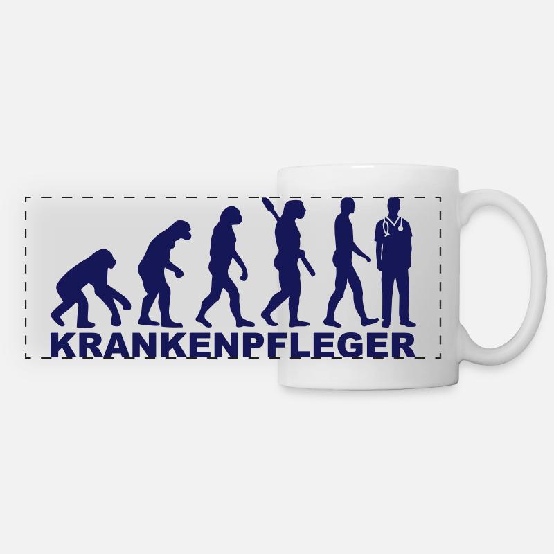 Krankenpfleger - Panoramatasse - Weiß