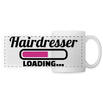Friseur - Panoramatasse - Weiß - Vorne