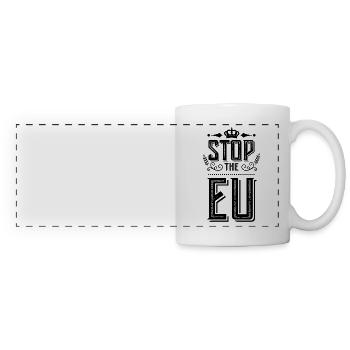 Europe Europe Union européenne Europe - Mug panoramique contrasté et blanc - blanc - Devant