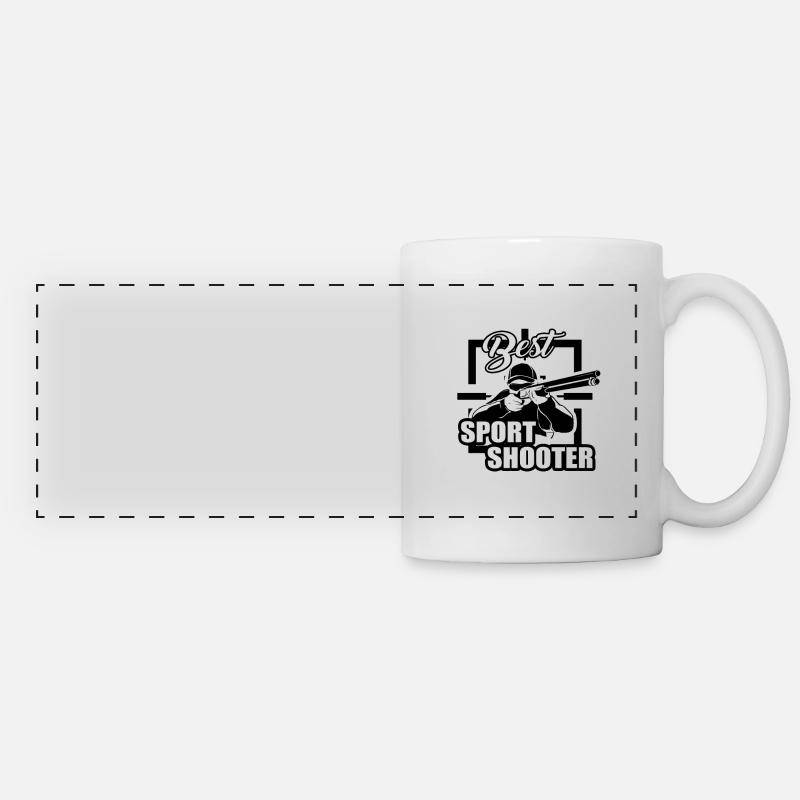 Sport shooting - Panoramic Mug - white