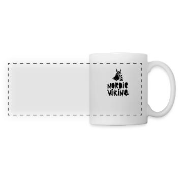 Vikings Vikings Vikings Vikings - Mug panoramique contrasté et blanc - blanc - Devant