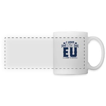 Europe Europe Europe Union européenne - Mug panoramique contrasté et blanc - blanc - Devant